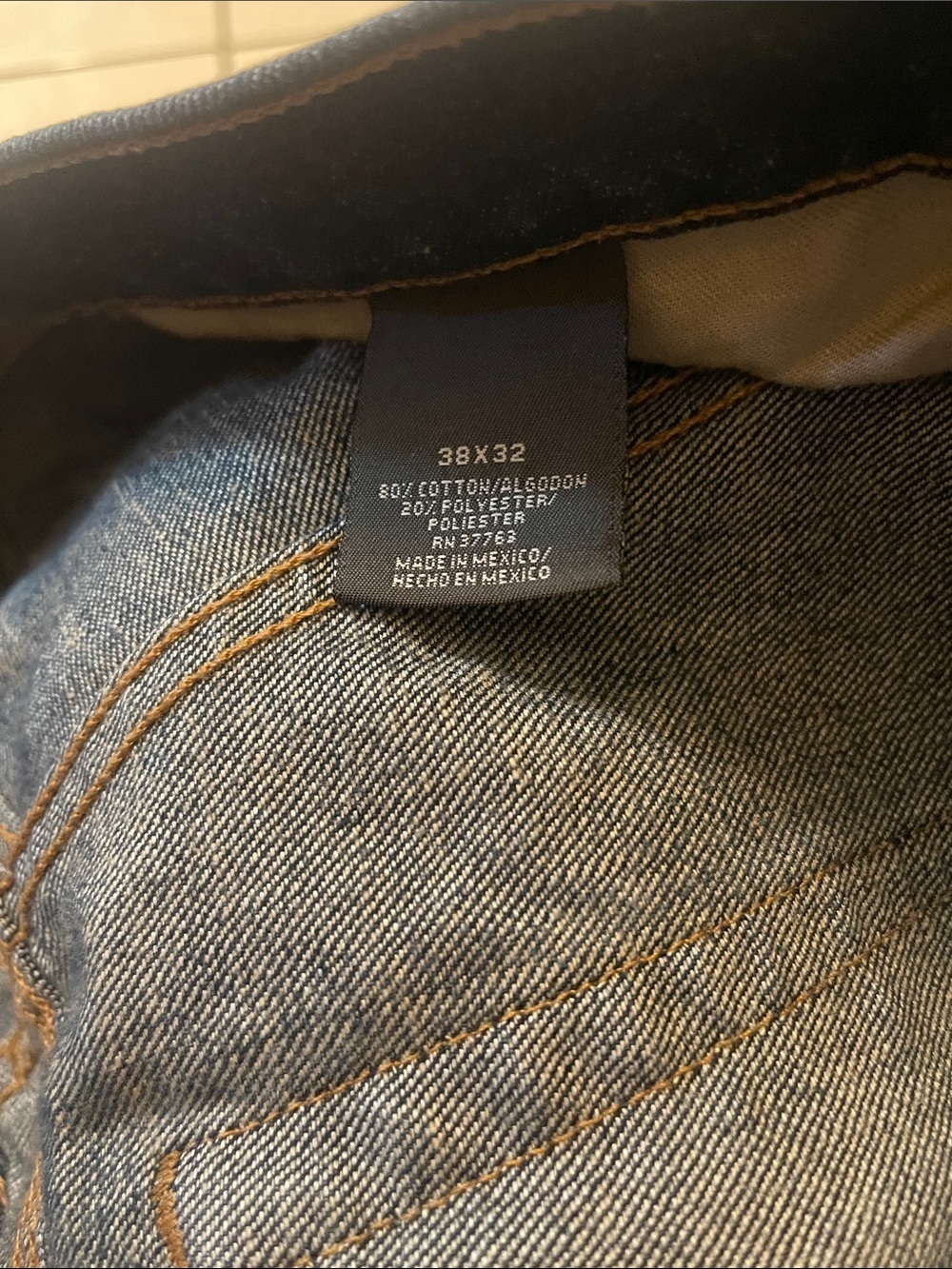 St. John's Bay Indigo Straight Jeans Size 38x32 View 5